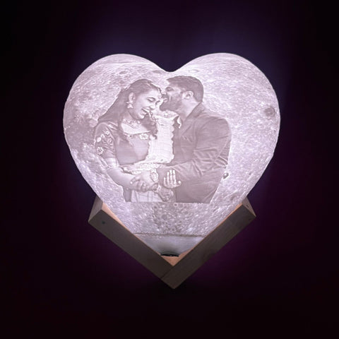Heart Shaped Moon Lamp