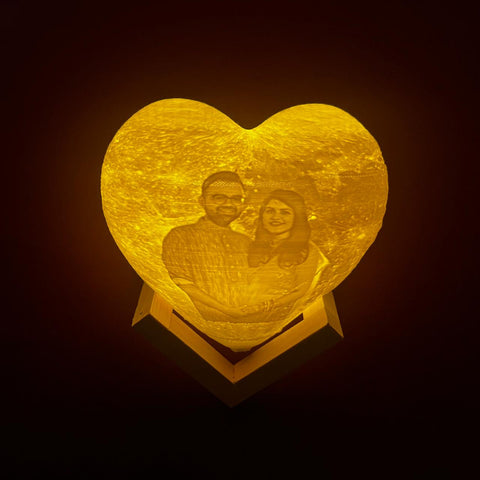 Heart Shaped Moon Lamp