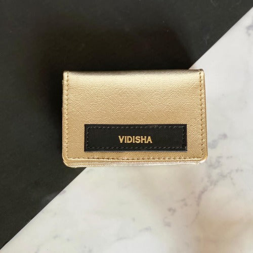 Personlised Leather Visiting Card Holder