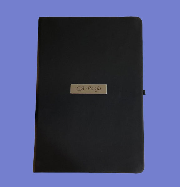 Personalized Black Diary
