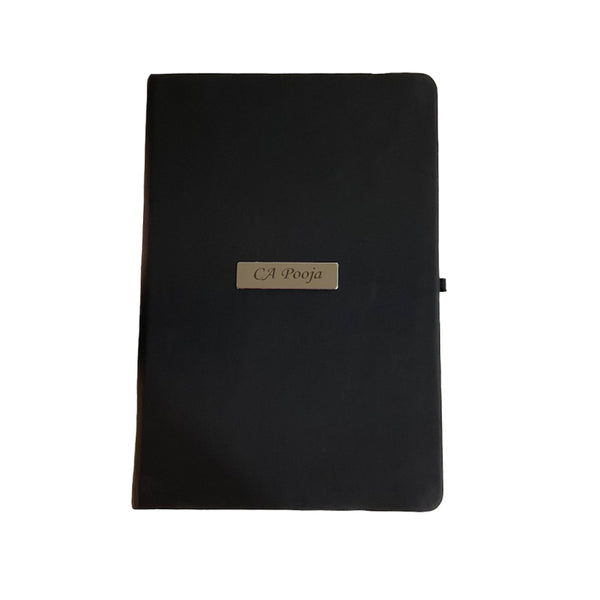 Personalized Black Diary